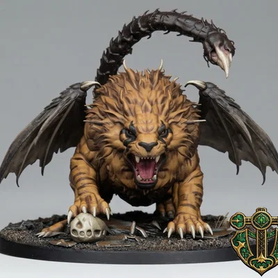 Mô hình Manticore cho game RPG