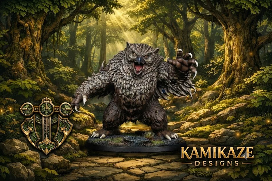 Mô hình Owlbear cho game nhập vai - Image 1
