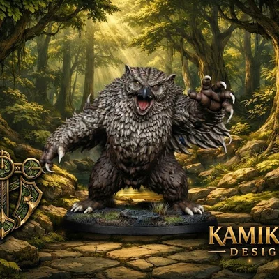 Mô hình Owlbear cho game nhập vai