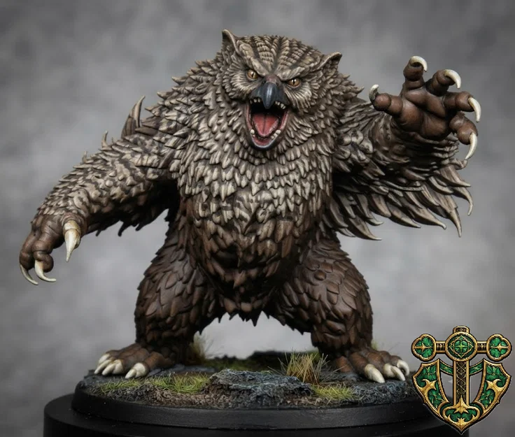 Mô hình Owlbear cho game nhập vai - Image 2