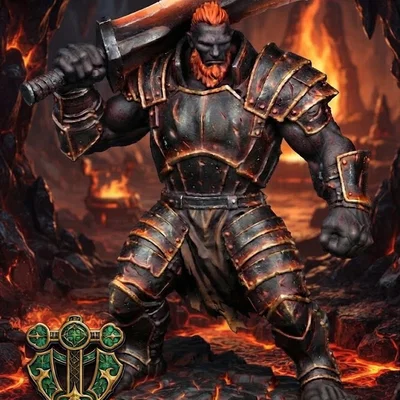 Mô hình Fire Giant cho game nhập vai
