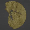 Mô hình 3D bản đồ vùng vịnh San Francisco phong cách Low Poly - Thumbnail 1