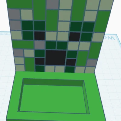 Khay đựng chìa khóa hình Creeper Minecraft cực chất - In 3D dễ dàng