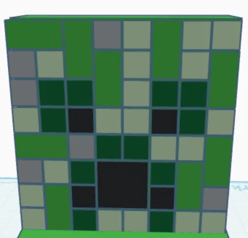 Khay đựng chìa khóa hình Creeper Minecraft cực chất - In 3D dễ dàng - Image 2