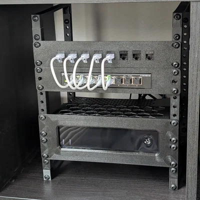 Khung Rackmount 2U cho Modem ISP Spectrum (Cửa sổ lớn)