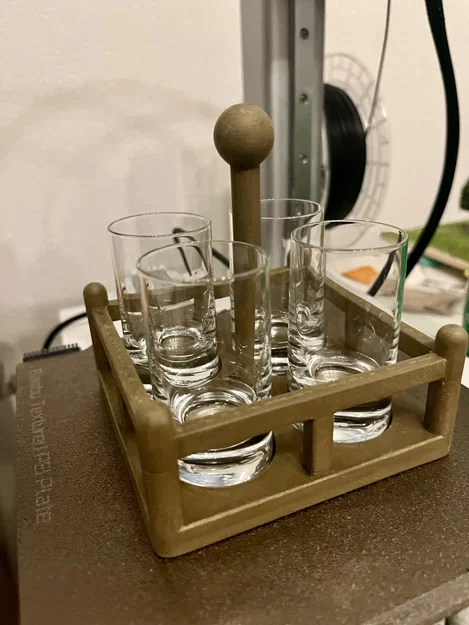 Khay đựng ly rượu 3D (Schnapsgläser Halterung) tiện lợi, sang trọng - Image 1