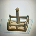 Khay đựng ly rượu 3D (Schnapsgläser Halterung) tiện lợi, sang trọng - Thumbnail 3
