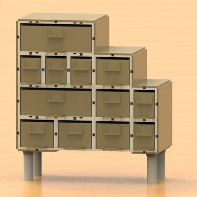 Modular Workshop Organizer - Hệ Thống Hộp Lưu Trữ Module Cho Workshop