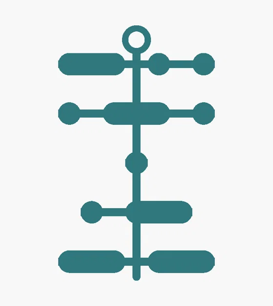 Bông tai Morse Code — Tùy biến mọi từ ngữ, đọc theo chiều dọc - Image 1