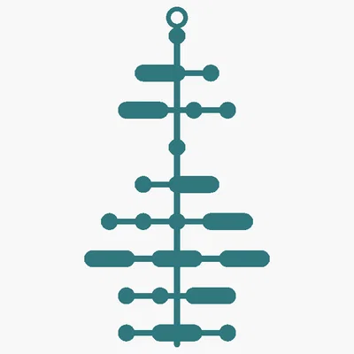 Bông tai Morse Code — Tùy biến mọi từ ngữ, đọc theo chiều dọc