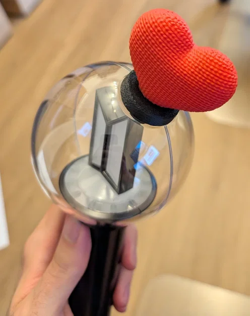 Phụ kiện trái tim trang trí cho gậy BTS Army Bomb V.4 cực xinh - Image 1