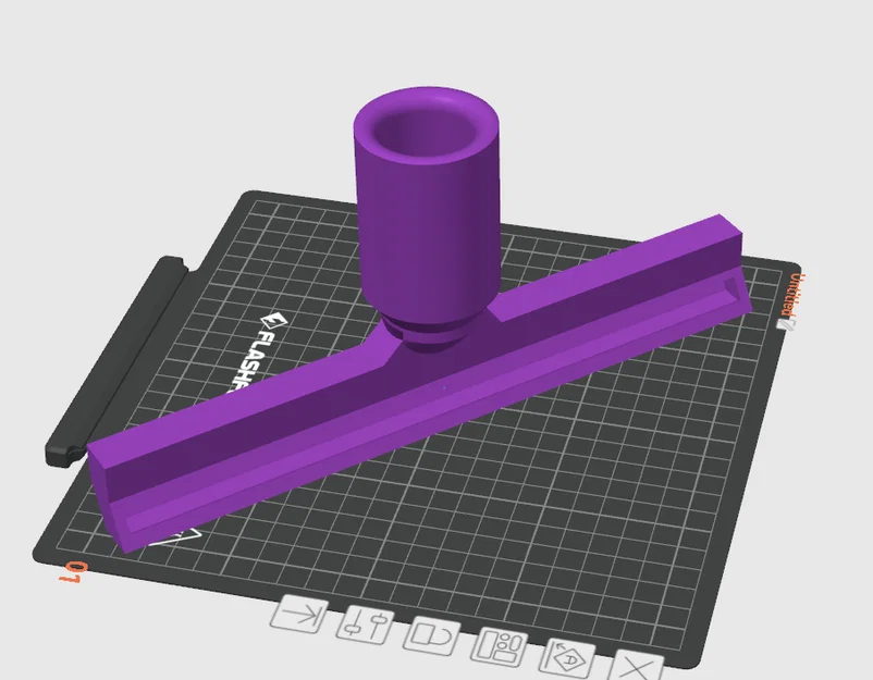 Đầu hút nước (Squeegee) gắn máy hút bụi 36mm - File in 3D tiện ích - Image 1