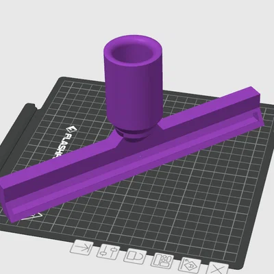 Đầu hút nước (Squeegee) gắn máy hút bụi 36mm - File in 3D tiện ích