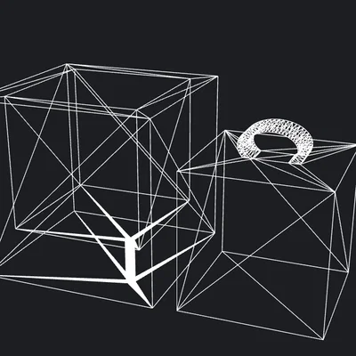 Mô hình Box Fit 3D với cơ chế đóng nắp chậm mượt mà