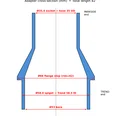 Adapter hút bụi bàn phay Trend CRT/MK3 sang máy Parkside PPWD 30 (57mm ra 35mm) - Thumbnail 2
