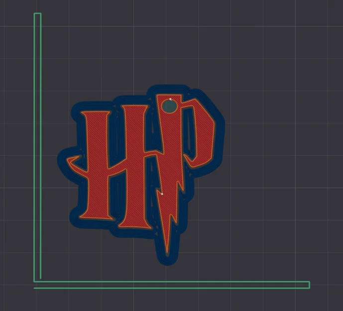 Móc khóa biểu tượng Harry Potter (Harry Potter Keychain) in 3D - Image 1