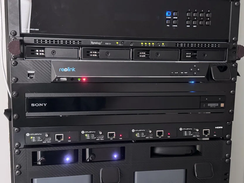 Bộ giá đỡ ReoLink RLN36 NVR + JetKVM 1U cho tủ Rack - Image 1