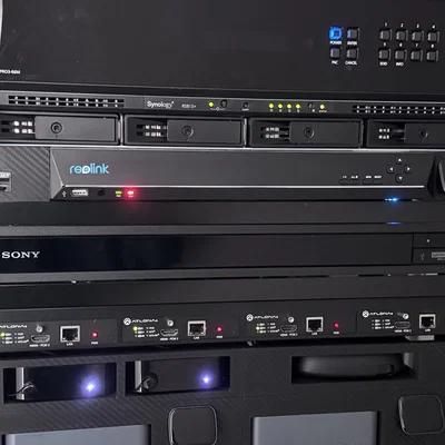 Bộ giá đỡ ReoLink RLN36 NVR + JetKVM 1U cho tủ Rack