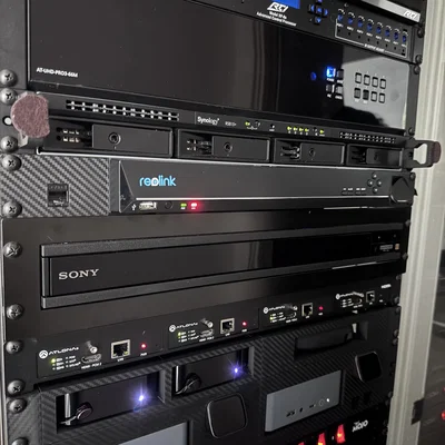 Bộ giá đỡ ReoLink RLN36 NVR + JetKVM 1U cho tủ Rack