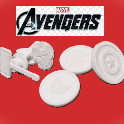Phụ kiện in 3D trang trí dép Clog chủ đề Avengers cực chất