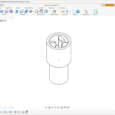 Khớp nối thay thế cho máy trộn (Mixer Connector Piece) in 3D