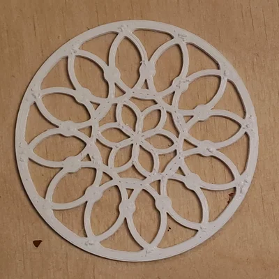 Bộ đế lót ly trang trí họa tiết hình tròn (Circled Coasters)