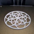 Bộ đế lót ly trang trí họa tiết hình tròn (Circled Coasters) - Thumbnail 3