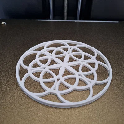 Bộ đế lót ly trang trí họa tiết hình tròn (Circled Coasters)
