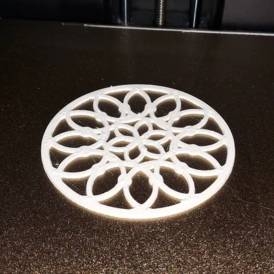Bộ đế lót ly trang trí họa tiết hình tròn (Circled Coasters)