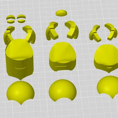 Mô hình Minions lắp ráp không cần máy in 3D đa màu (AMS)