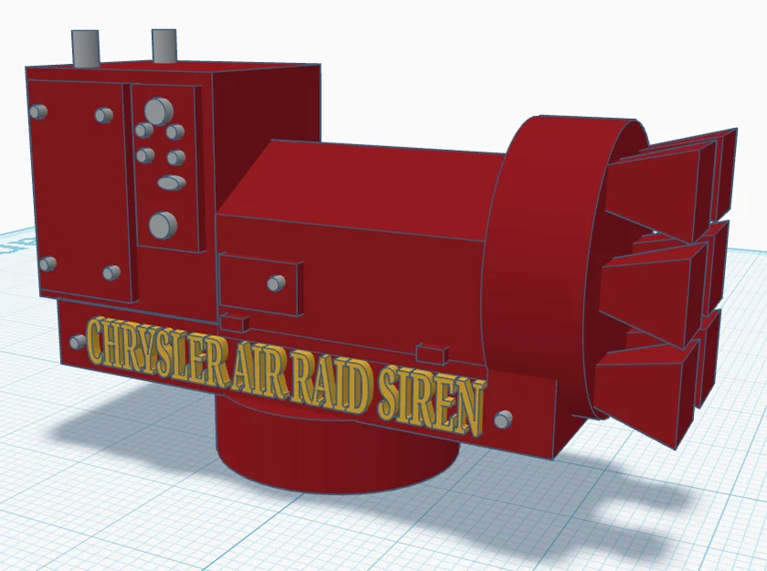 Mô hình loa báo động Chrysler Air Raid Siren cổ điển để bàn - Image 3