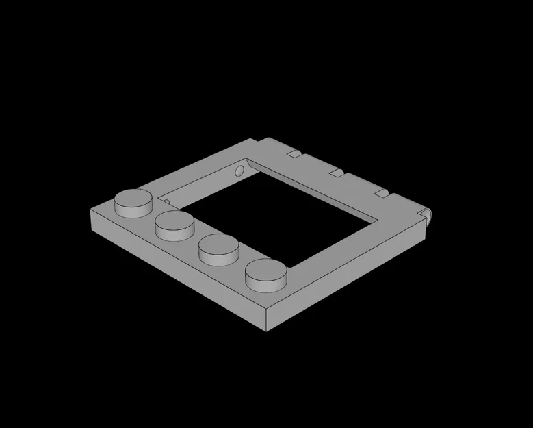 Mái xe 4x4 bản lề tương thích Lego - Phụ kiện in 3D cho mô hình xe - Image 1
