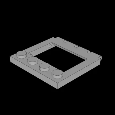 Mái xe 4x4 bản lề tương thích Lego - Phụ kiện in 3D cho mô hình xe