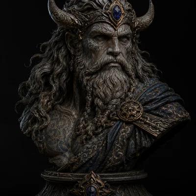 Chiến Binh Huyền Thoại – Tượng Bust STL Cho In 3D