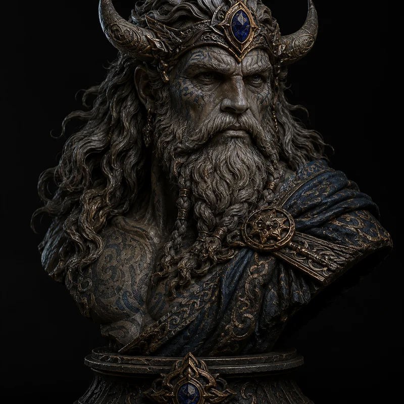 Chiến Binh Huyền Thoại – Tượng Bust STL Cho In 3D