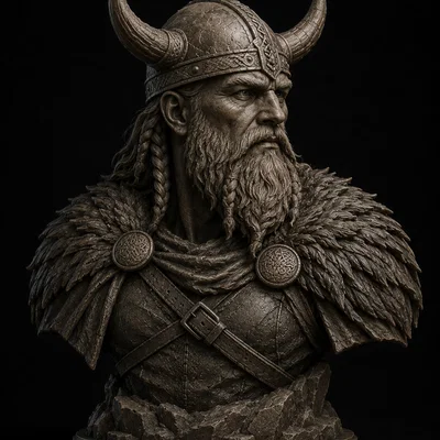 Tượng Bán Thân Viking Huyền Thoại