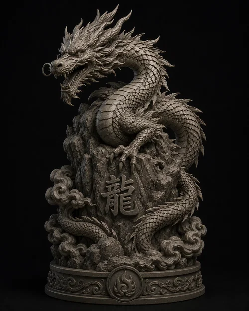 Rồng Phương Đông Quyền Năng – Tượng Fantasy - Image 1