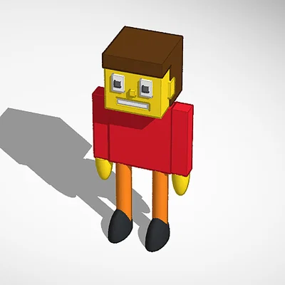 Mô hình nhân vật khối vuông Weesley Edit Labs (In 3D)