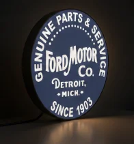 Hộp Đèn LED Ford Cổ Điển | File STL In 3D Đa Sắc