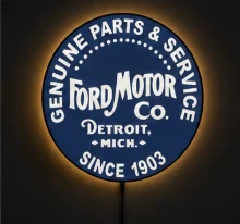 Hộp Đèn LED Ford Cổ Điển | File STL In 3D Đa Sắc