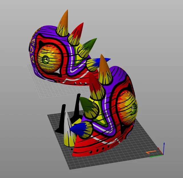 Mô hình 3D mặt nạ Majora's Mask đa sắc cho máy in INDX 8T - Image 1