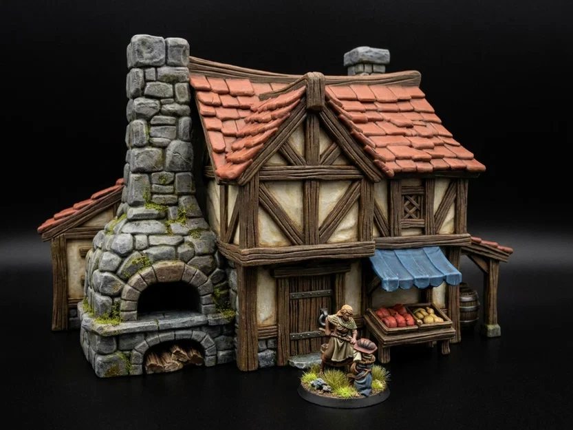 FREE Props Bakery – Fantasy Miniatures (File STL 32mm cho Tabletop RPG) - Image 1