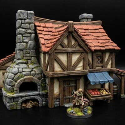 FREE Props Bakery – Fantasy Miniatures (File STL 32mm cho Tabletop RPG)