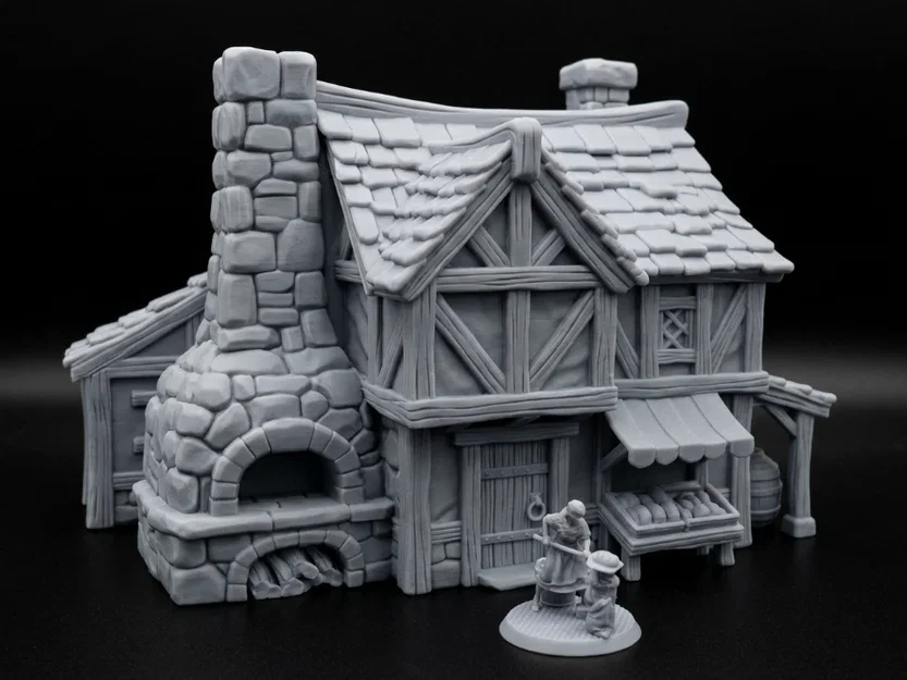 FREE Props Bakery – Fantasy Miniatures (File STL 32mm cho Tabletop RPG) - Image 2