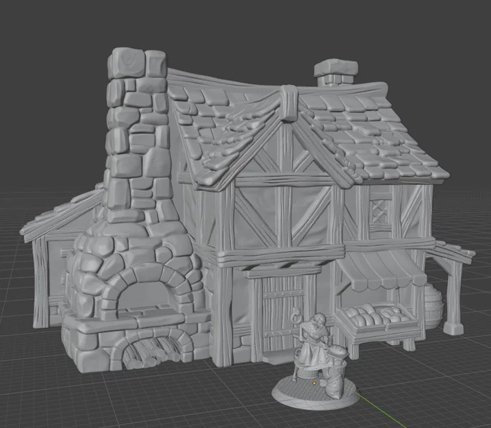 FREE Props Bakery – Fantasy Miniatures (File STL 32mm cho Tabletop RPG) - Image 3