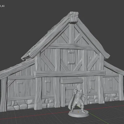 FREE Props Barrack – Mô hình Fantasy (File STL 32mm cho Tabletop RPG)