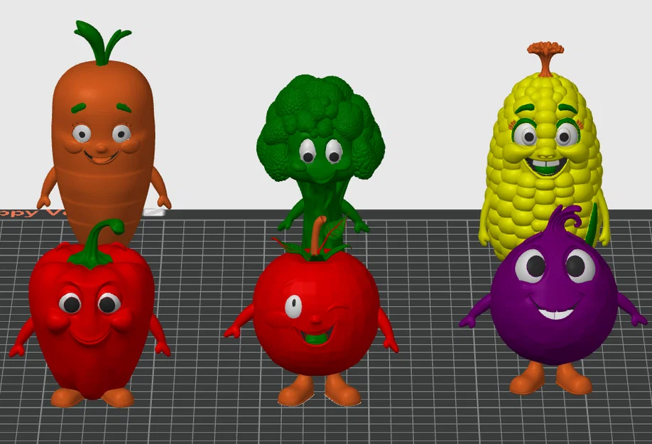 Happy Veggies - Bộ sưu tập rau củ dễ thương - Image 1