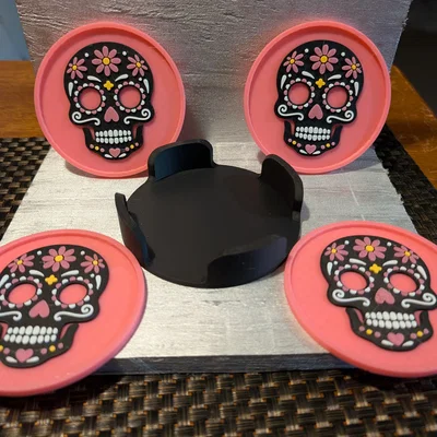 Bộ đế lót ly Sugar Skull