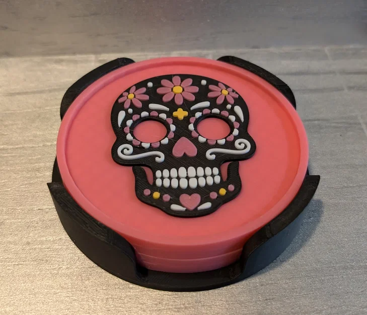 Bộ đế lót ly Sugar Skull - Image 4