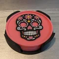 Bộ đế lót ly Sugar Skull - Thumbnail 4